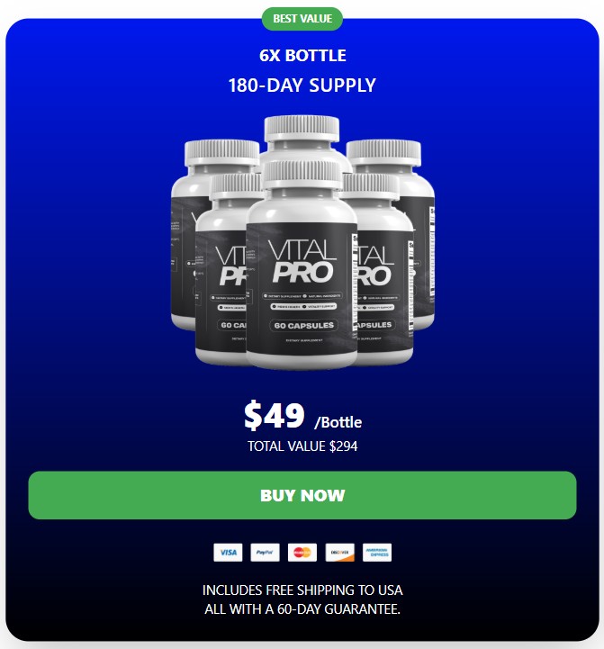 VitalPro 6 Bottle Price